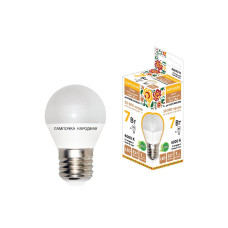 Лампа светодиодная TDM Electric Народная E27 7W 4000K матовая SQ0340-0189