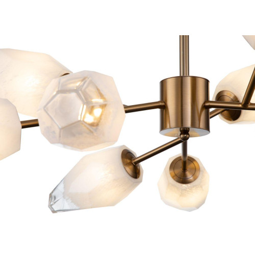 Люстра на штанге Indigo Boccio 13003/9C Brass V000004