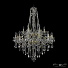 Подвесная люстра Bohemia Ivele Crystal 1415/12+6/300/h-112/2d G