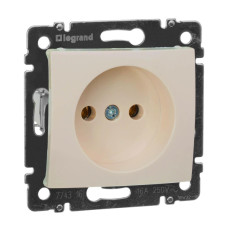 Розетка 2К Legrand Valena 16A 250V б/з винтовой зажим слоновая кость 774316