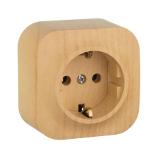 Розетка 2К+З Legrand Quteo 16A 250V с/з дерево 782271