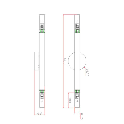 Настенный светильник Freya Match FR6109WL-02G