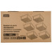 Встраиваемый светильник (комплект из 6 шт) Uniel ULP-1010 42W/4000К IP40 GRILYATO BLACK KIT06 UL-00008958