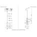 Подвесной светильник Crystal Lux QUASAR SP10W LED TRANSPARENT