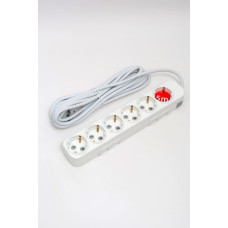Удлинитель с/з 6вх с защитными шторками ELBI Myra 527-010205-611