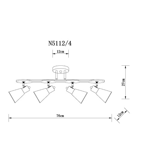 Спот Arte Lamp Harmony A5112PL-4BK