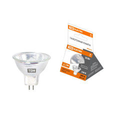 Лампа галогенная TDM Electric GU5.3 35W 3000K прозрачная SQ0341-0008