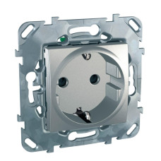 Розетка Schneider Electric Unica Top с/з со шторками MGU5.057.30ZD