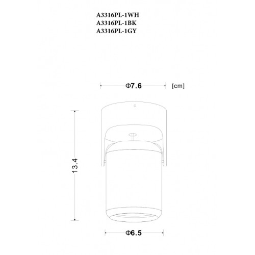 Спот Arte Lamp A3316PL-1WH