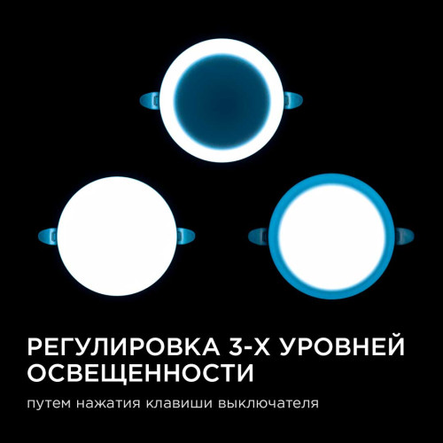 Встраиваемая светодиодная панель безрамочная Apeyron FLP 06-107