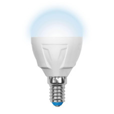 Лампа светодиодная (UL-00002417) Uniel E14 7W 4000K матовая LED-G45 7W/NW/E14/FR PLP01WH