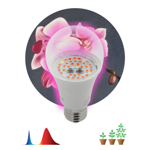 Фитолампа для растений светодиодная ЭРА E27 14W 1310K FITO-14W-RB-E27-K Б0039071