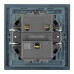 Выключатель 2-клавишный (механизм) Stekker Мия 250В 10А RSW10-3104-05 черный бархат 50443