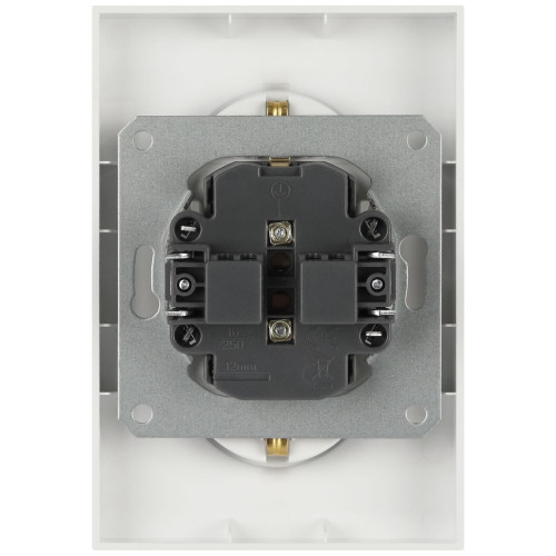 Розетка ЭРА Arktik 16-2104-01 двойная с заземлением 2X2P+E Schuko 16А-250В белый Б0070444