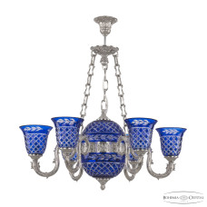 Подвесная люстра Bohemia Ivele Crystal Florence 71003P/6/175 Ni P2 U Clear-Blue/H-1J