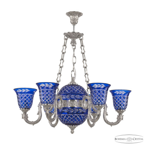 Подвесная люстра Bohemia Ivele Crystal Florence 71003P/6/175 Ni P2 U Clear-Blue/H-1J