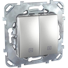 Выключатель двухклавишный для жалюзи с фиксацией Schneider Electric Unica MGU5.208.30ZD