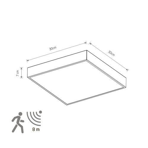 Накладной светильник Nowodvorski Quad Sensor White 10472