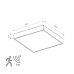 Накладной светильник Nowodvorski Quad Sensor White 10472