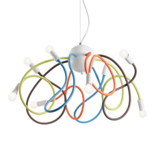 Подвесная люстра Ideal Lux Multiflex SP8 Color 141909