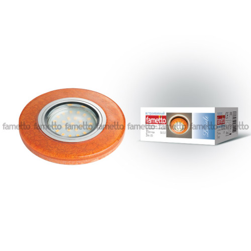 Встраиваемый светильник Fametto Luciole DLS-L104 GU5.3 CHROME/BROWN