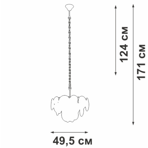 Подвесная люстра Vitaluce V5828-8/6+1