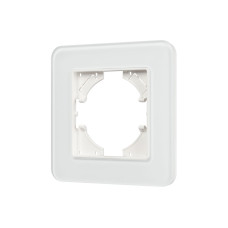 Рамка стеклянная на 1 пост Arlight FRM-OMALI-SFGS-1-WH 049675