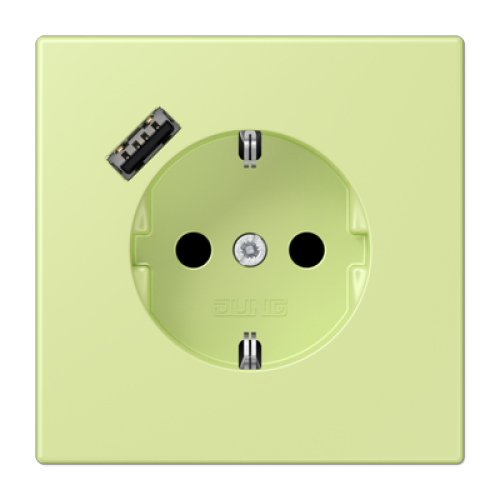 Розетка 2K+З USB Typ A Jung LC1520-18A222