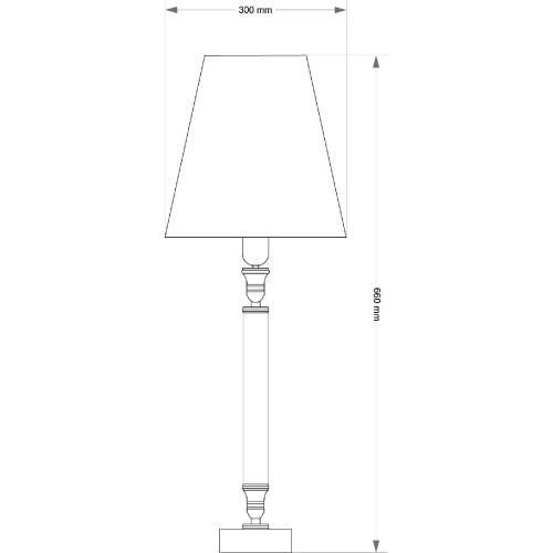 Настольная лампа Kutek Napoli NAP-LG-1(N/A)300