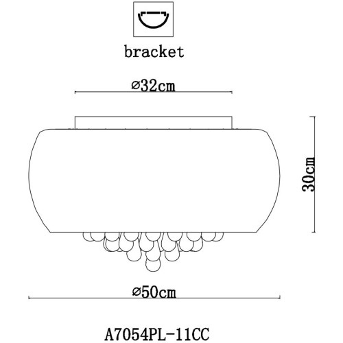 Потолочный светильник Arte Lamp 92 A7054PL-11CC
