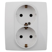 Розетка 2P+E Schuko со шторками Эра 12-2104-01 Б0014699