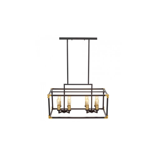Подвесная люстра Lumina Deco Waldorf LDP 1140-8 BK+MD