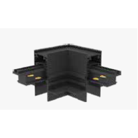 Коннектор Yeelight Pro S21 для магнитного трека под ГКЛ, L-Тип, горизонтальный, без токопровода, черный YLP075