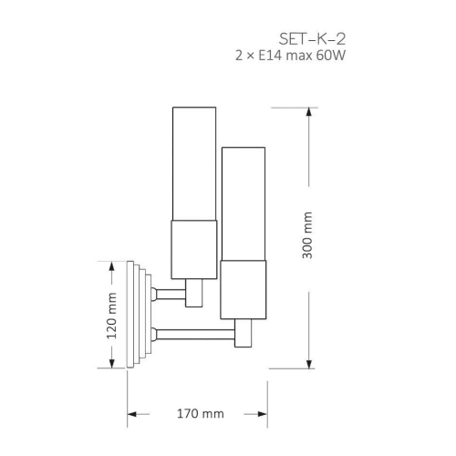 Бра Kutek Mood Seti SET-K-2(N)
