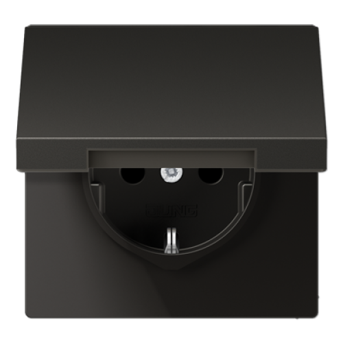 Розетка штепсельная Schuko Jung AL1520NKLAN