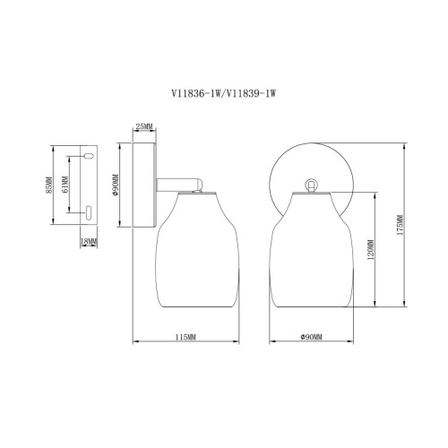 Спот Moderli Adalina V11836-1W