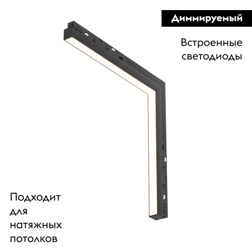Трековый магнитный светильник Maytoni Technical Magnetic track system Exility Basis TR102-24W-DS-B