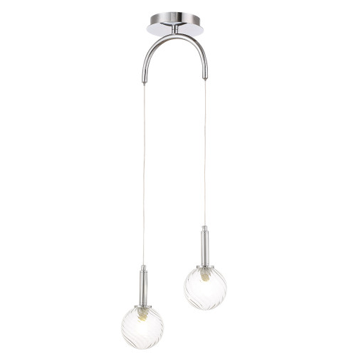 Подвесной светильник Crystal Lux LUXURY SP2 CHROME