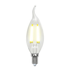 Лампа светодиодная филаментная (UL-00003248) Uniel E14 7,5W 3000K прозрачная LED-CW35-7,5W/WW/E14/CL GLA01TR