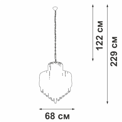 Подвесная люстра Vitaluce V5832-8/17+4