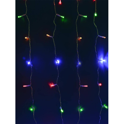 Гирлянда на солнечных батареях (UL-00006539) Uniel Занавес USL-S-132/PT1515 Multicolor Curtain