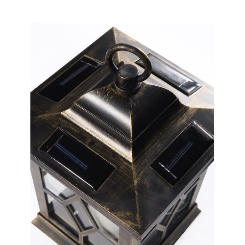 Подвесной светильник на солнечных батареях (10227) Uniel USL-S-180/PT220 Bronze lantern