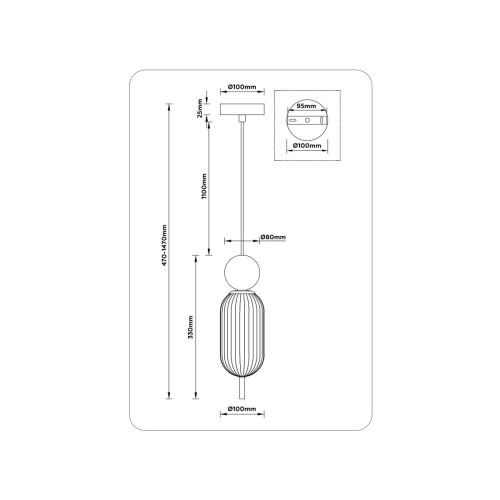 Подвесной светильник Ambrella Light High Light Ceramo Modern LH53101