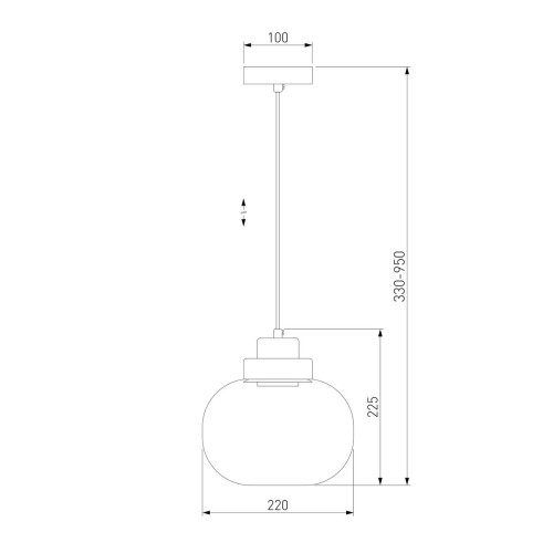 Подвесной светильник Eurosvet Jeffry 50241/1 LED прозрачный a060675
