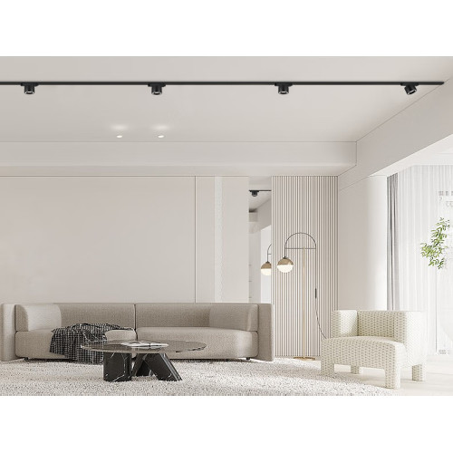 Трековый магнитный светильник iLedex Vision 4825-049-D74-10W-60DG-4000K-BK