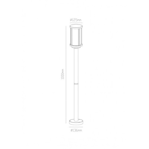 Садовый светильник ARTE Lamp A1036PA-1BK
