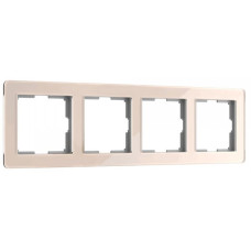 Рамка на 4 поста Werkel Acrylic айвори 4690389190551 W0042743 a062134
