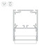 Алюминиевый профиль Arlight SL-LINE-4050-3L-2000 ANOD BLACK 044670