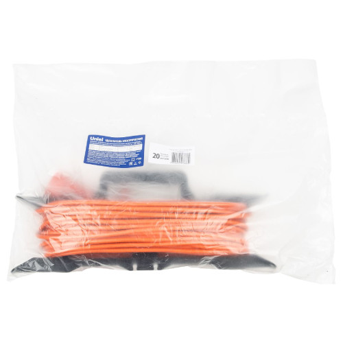 Удлинитель Uniel YX10-101 /UCK-1N/2x1,00/20M/F ORANGE UL-00010800