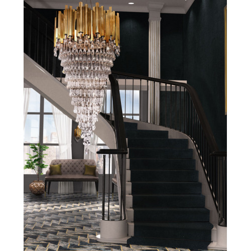 Подвесная люстра DeLight Collection Trump KM0988P-26 gold